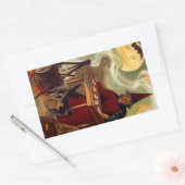 Sticker  Halloween Witch Tarot Black Cat (Envelop)