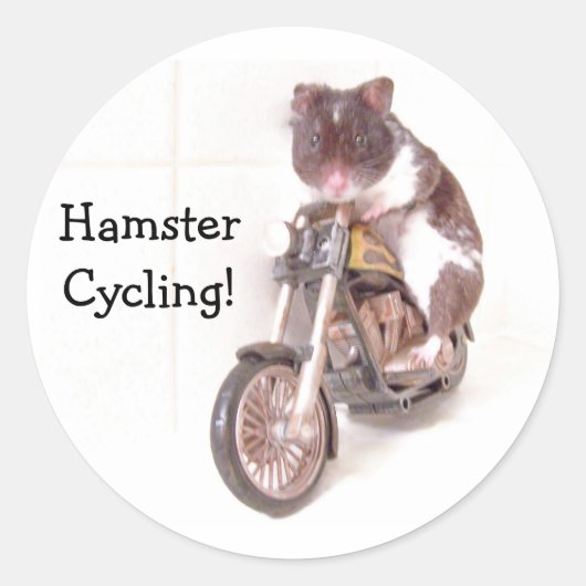 Sticker HamsterFietsen! (Voorkant)
