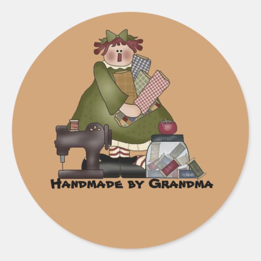 sticker Handgemaakt door oma (Voorkant)