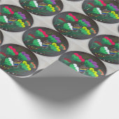 Sticker- Handgemaakte kunst - Vlinderbloem Cadeaupapier (Hoek)