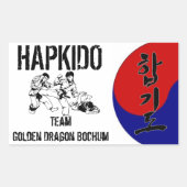 Sticker Hapkido Team (Voorkant)