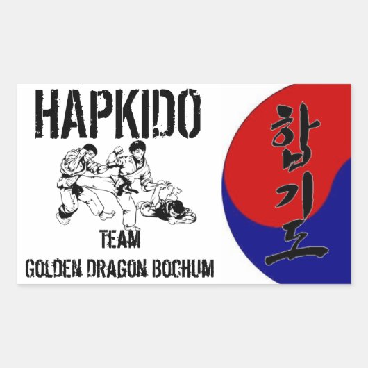 Sticker Hapkido Team (Voorkant)