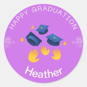 Sticker - Happy Afstuderen Personaliseren - Naam t