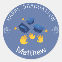 Sticker - Happy Afstuderen Personaliseren - Naam t