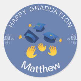 Sticker - Happy Afstuderen Personaliseren - Naam t