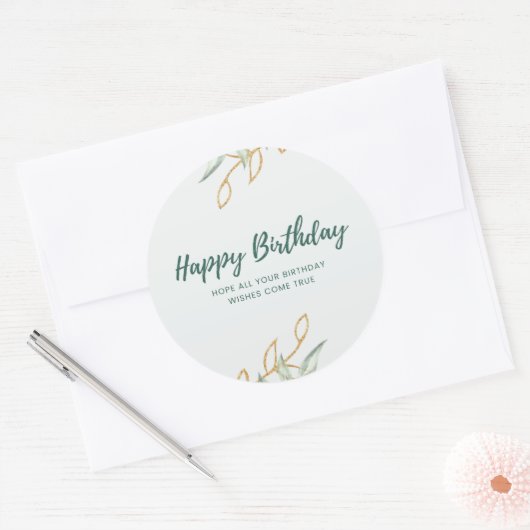 Sticker happy birthday  (Envelop)