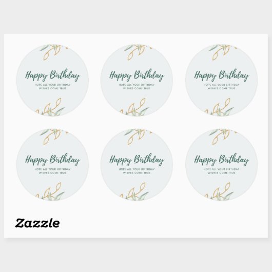 Sticker happy birthday  (Vel)