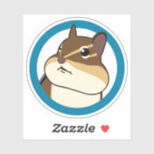 Sticker Happy Chippy Chipmunk 幸せそうなシマリ ス の ス テ ッ カ (Vel)