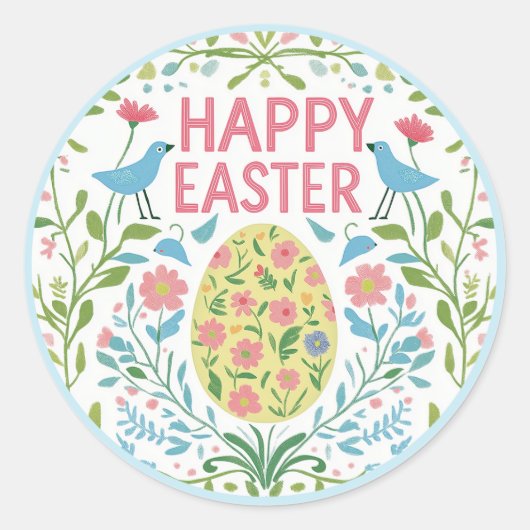 sticker "Happy Easter" (Voorkant)