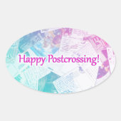 Sticker "Happy Postcrossing" (Voorkant)