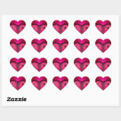 Sticker Hart Bruidsfeest Roze Perzik Corset (Vel)