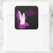 Sticker Hart Heet Roze Hoge Hak Schoenen (Tas)
