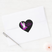 Sticker Hart Roze Naaldhakken (Envelop)