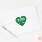 Sticker Hart Saudi-Arabië, Patriottische Saudische (Envelop)