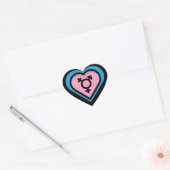 Sticker Hart van Trans Pride (Envelop)