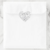 Sticker Hart Zilver Wit Hoge Hak Slaapkamerschoene (Tas)