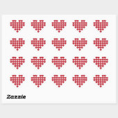 Sticker hartvorm Valentijnsdag (Vel)