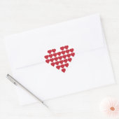 Sticker hartvorm Valentijnsdag (Envelop)