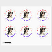 Sticker heb een leuke dag met meisje (Vel)