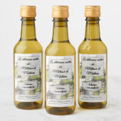 Sticker heeft een fles wijn (Flessen)