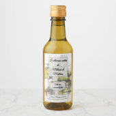 Sticker heeft een fles wijn (Voorkant)