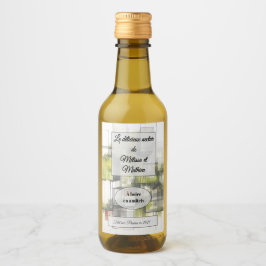 Sticker heeft een fles wijn