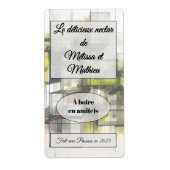 Sticker heeft een fles wijn (Voorkant)