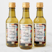 Sticker heeft een fles wijn (Flessen)