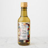 Sticker heeft een fles wijn (Voorkant)