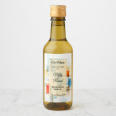 Sticker heeft een fles wijn (Voorkant)