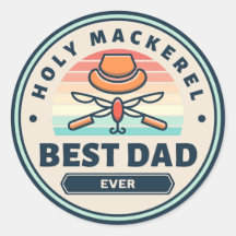 Sticker - Heilige makreel! Beste papa ooit