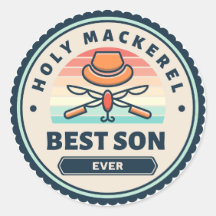 Sticker - Heilige makreel! beste zoon ooit