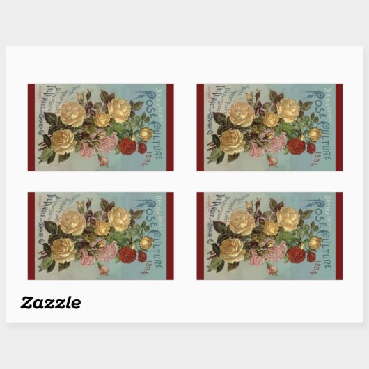 Sticker  Heirloom Rozen 1894 Roos Cultuur (Vel)