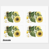 Sticker Heirloom Zonnebloem Botanische Bloembloem (Vel)
