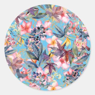 Sticker - Heldermooie waterverf bloemen