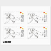 Sticker, Hemelvrees #3 Rechthoekige Sticker (Vel)