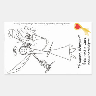 Sticker, Hemelvrees #3 Rechthoekige Sticker