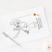 Sticker, Hemelvrees #3 Rechthoekige Sticker (Envelop)