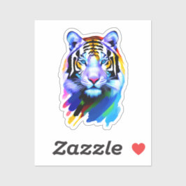 Sticker "Het gezicht van de tijger"