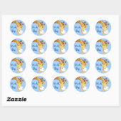 Sticker/Het is een jongen Ronde Sticker (Vel)