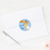 Sticker/Het is een jongen Ronde Sticker (Envelop)