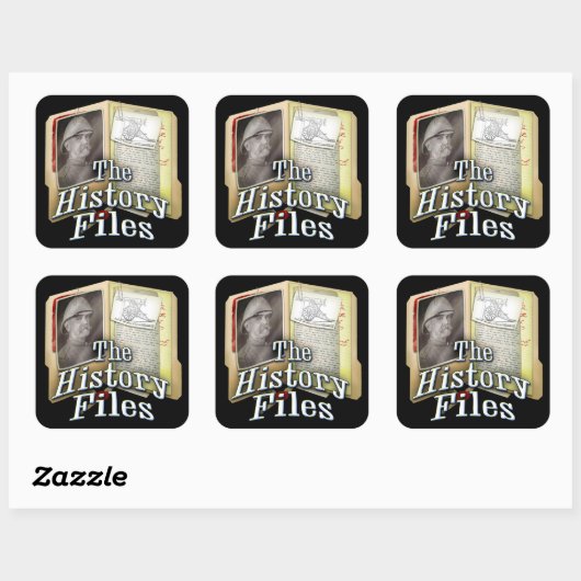 Sticker Historiebestanden (Vel)