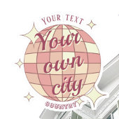 Sticker Home Stad Favoriete stad Naam Decor