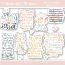 Sticker Homeschool Inspirerende offertes