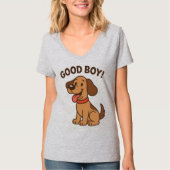 Sticker Hond 🐶 | Schattigee Cartoon Pup met leuke T-shirt (Voorkant)