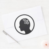 Sticker | Honden die in de hersenen werken (Envelop)