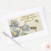 Sticker Honing Bijen Morning Glory Bloemen Imker (Envelop)