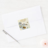 Sticker Honing Bijen Morning Glory Bloemen Imker (Envelop)