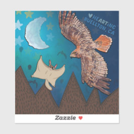 Sticker - hoog vliegen