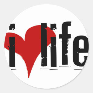 sticker "I Heart Life"